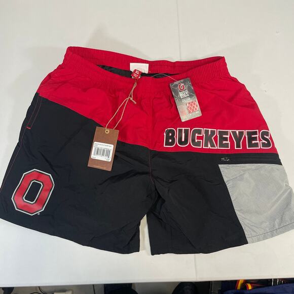 Ohio State Buckeyes Mitchell & Ness Nylon Utility Shorts - Picture 1 of 2